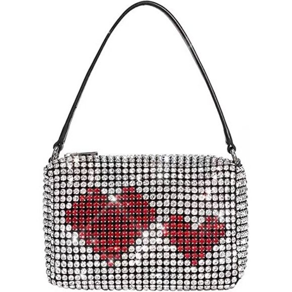 NWT Sparkling Bling Swarovski Crystal Rhinestone Bag Clutch Purse +FREE … - Picture 16 of 17